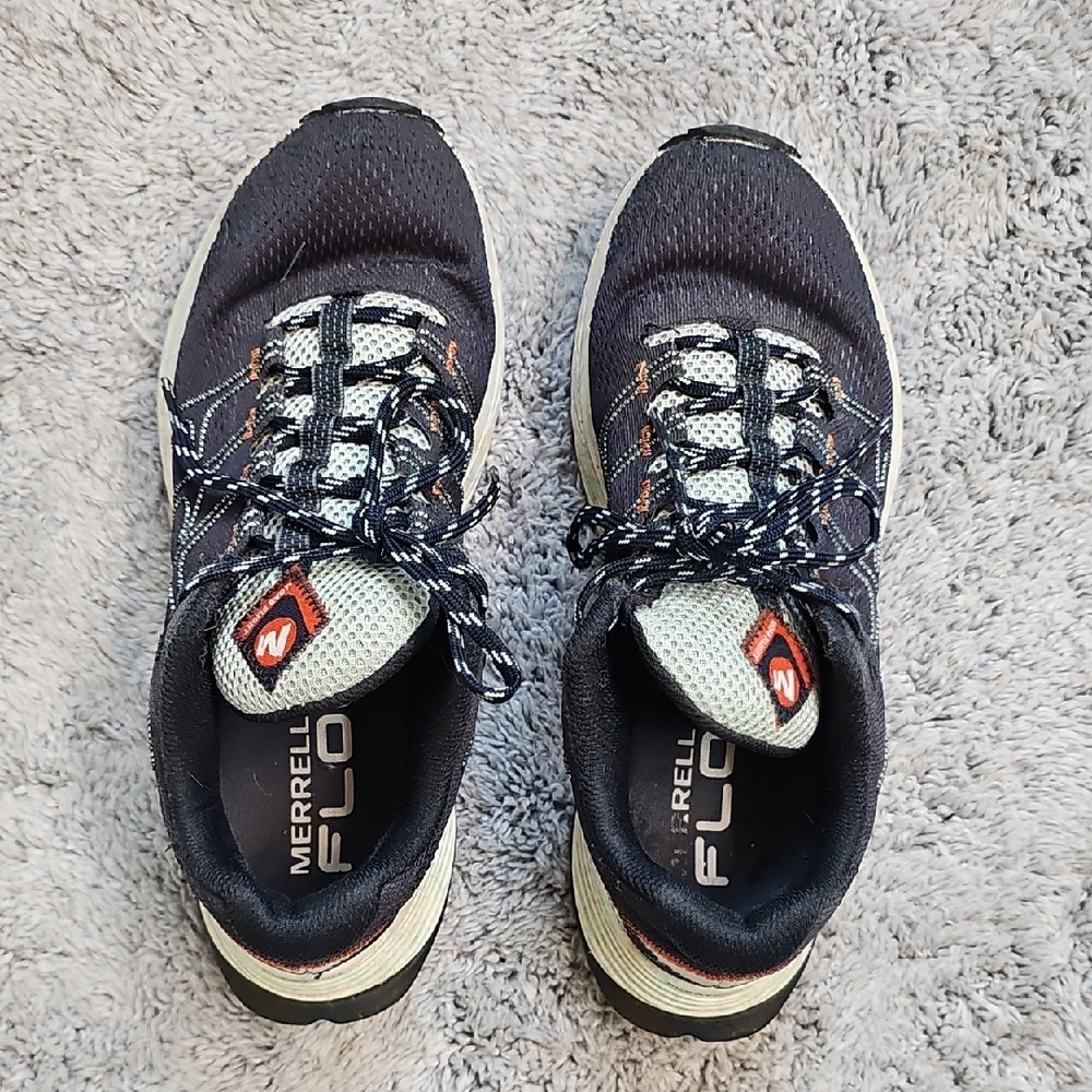 Merrell Men's Black and White Athletic Shoes
